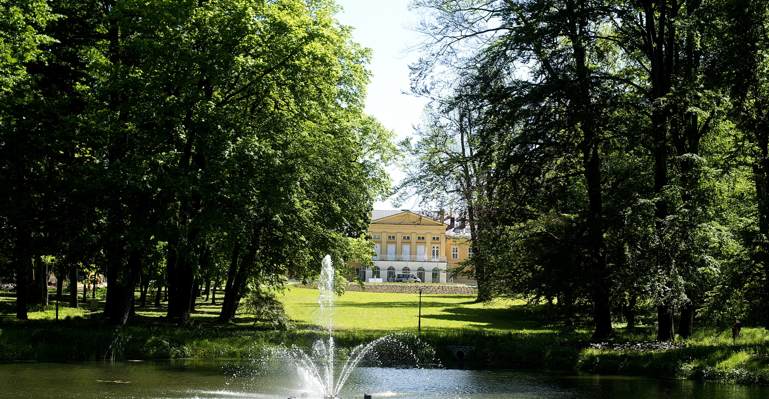 Prace przy zieleni w zabytkowym Zespole Pałacowo – Parkowym w Koszęcinie