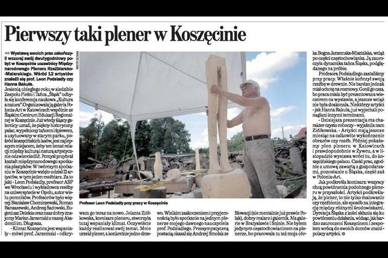 Pierwszy taki plener w Koszęcinie - Gazeta Wyborcza